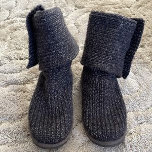 Ugg Candy Metallic Gray Silver Pre-Loved